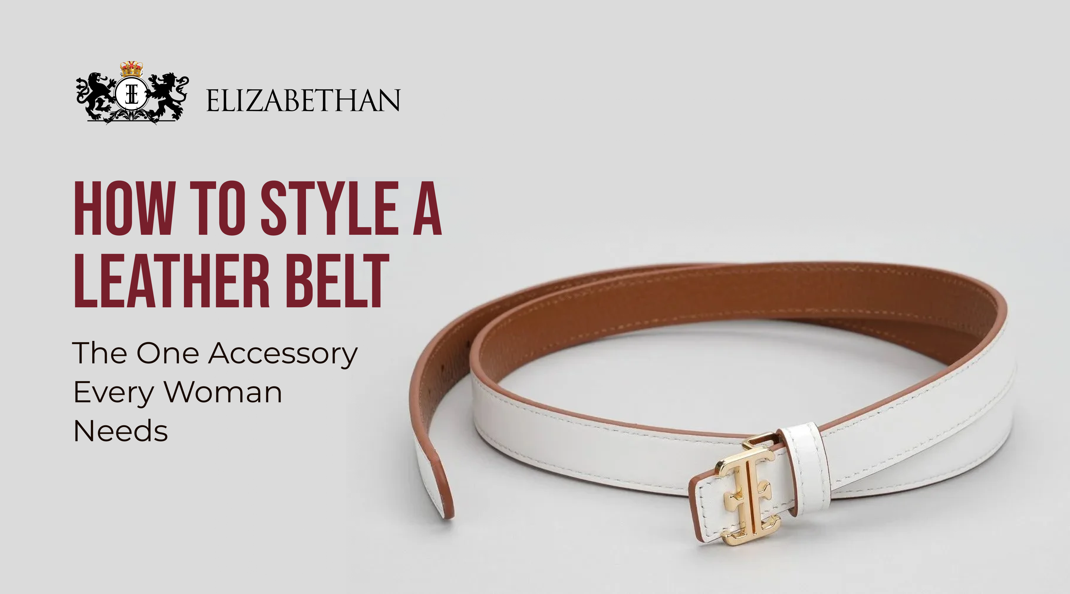 How to style a leather belt for women